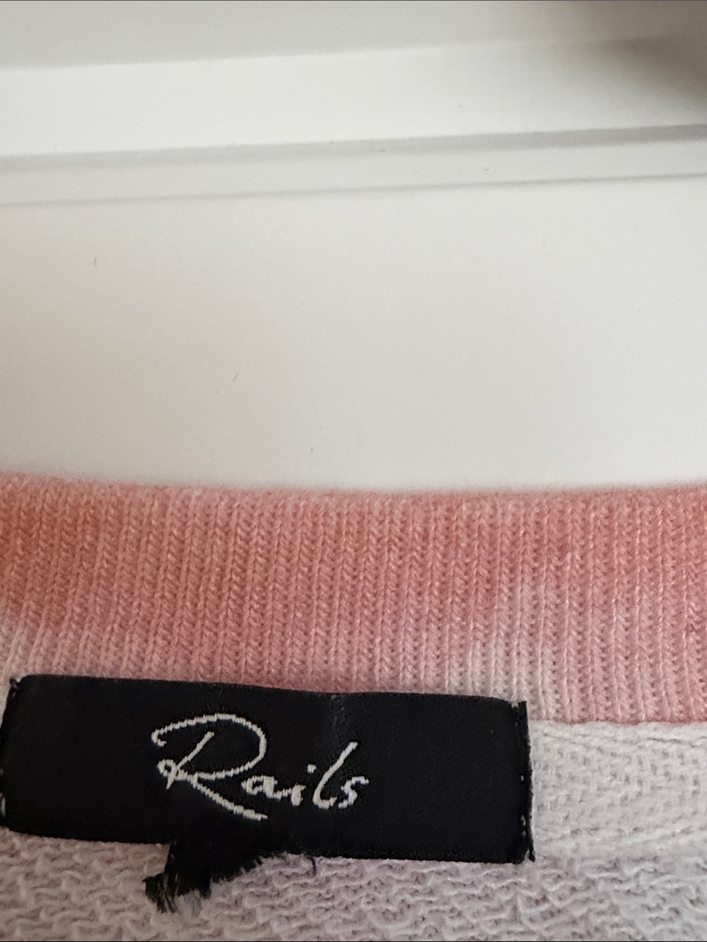 Rails Pink Ombre Crewneck Sweatshirt - Picture 2 of 3